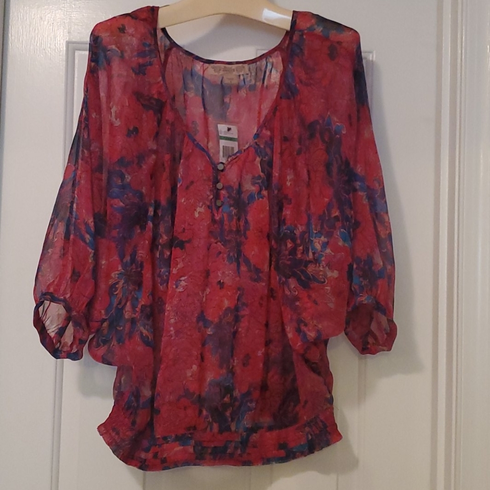 Nine West Colorful Blouse Large